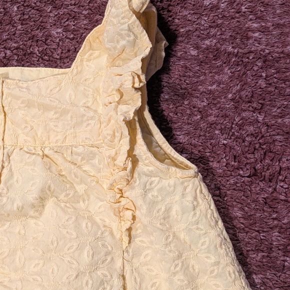 Yellow Ruffled Kids Top - Picture 6 of 6